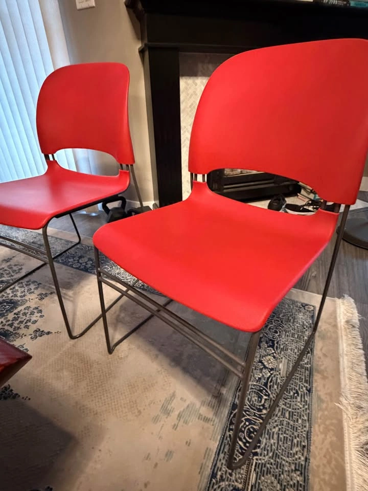 Herman Miller SQA Stacking Chairs - Pair - photo 2