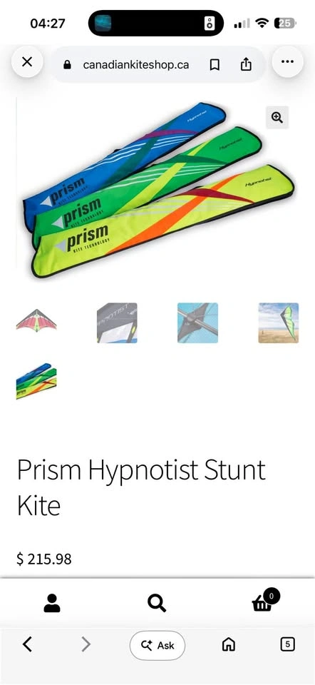 Brand New Never Flown Prism Hypnotist Stunt Kite