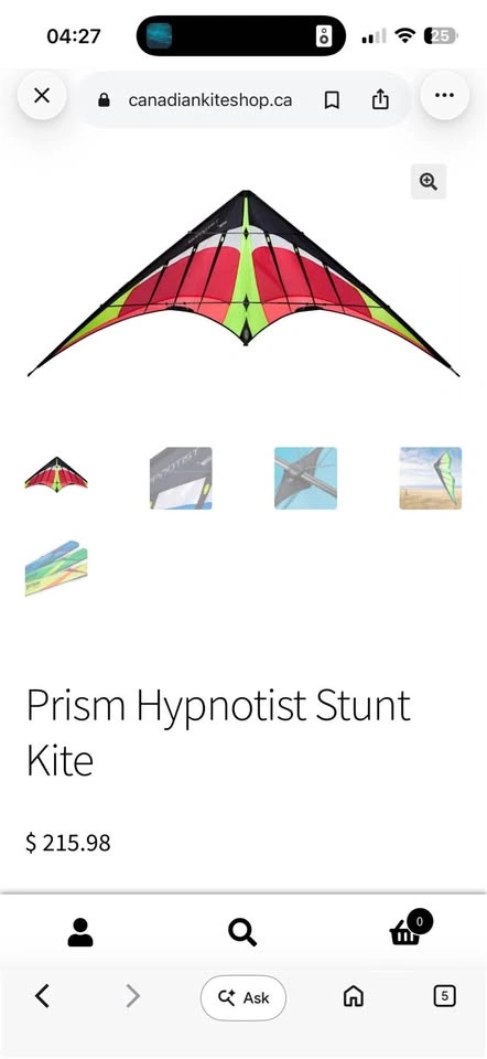 Brand New Never Flown Prism Hypnotist Stunt Kite - photo 2