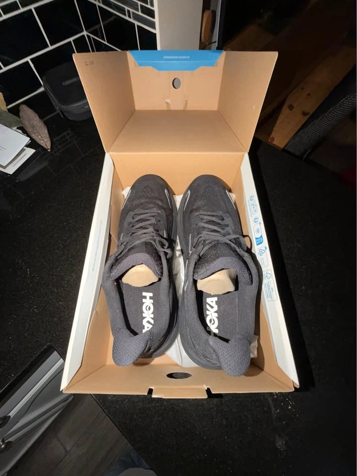 Brand New All Black Stealth Hoka Clifton 10 Size 12 - photo 3
