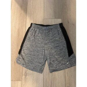 Layer Shorts Mens Large Gray Black Straight Leg Pleated Front - photo 3