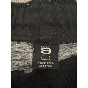 Layer Shorts Mens Large Gray Black Straight Leg Pleated Front - photo 4