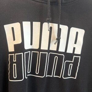 PUMA Hoodie Mens Medium Black Long Sleeve Pullover - photo 4