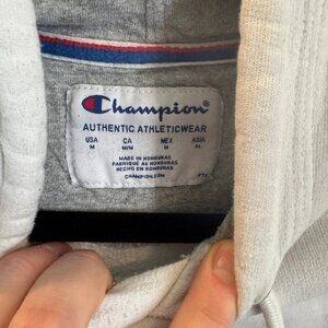 Champion Hoodie Mens Medium White Long Sleeve Pullover - photo 4