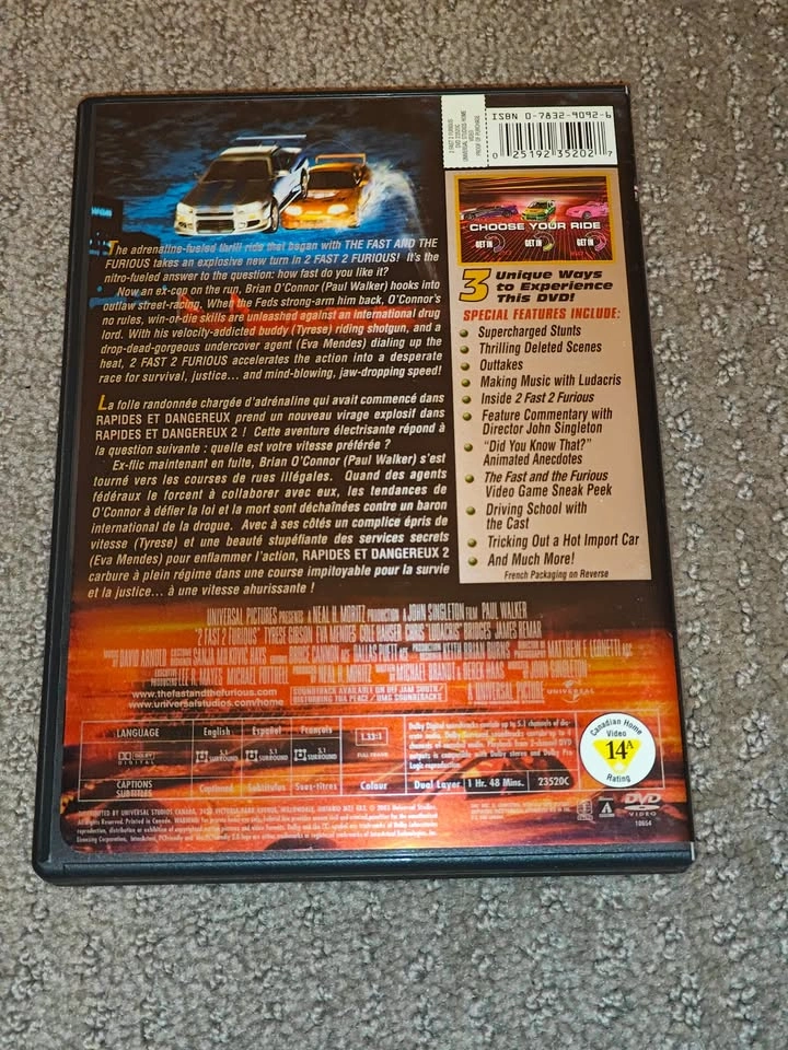 2 Fast 2 Furious - DVD Movie - Paul Walker - photo 3