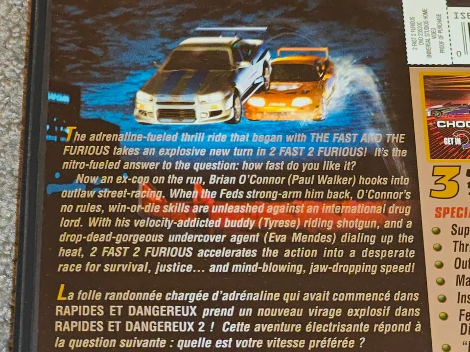 2 Fast 2 Furious - DVD Movie - Paul Walker - photo 4