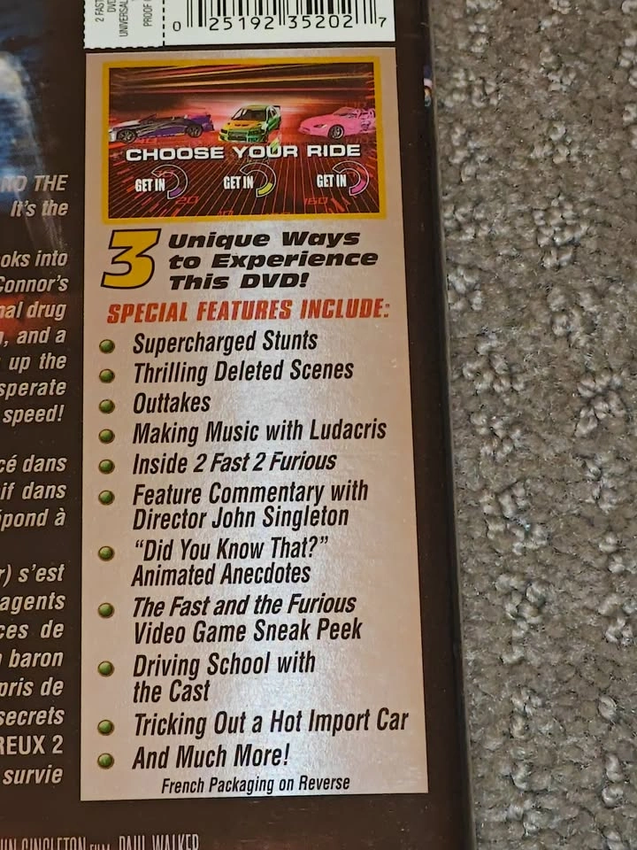 2 Fast 2 Furious - DVD Movie - Paul Walker - photo 5