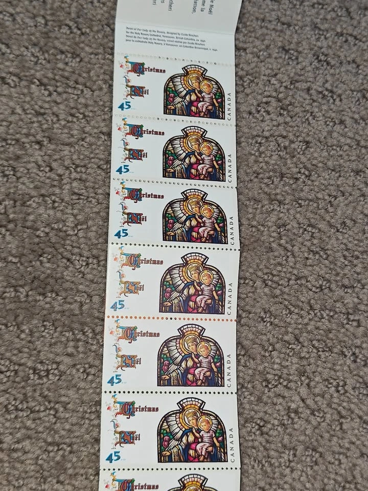 Stamp Booklet 1997 Canada Post Christmas - Guido Nincheri - photo 3