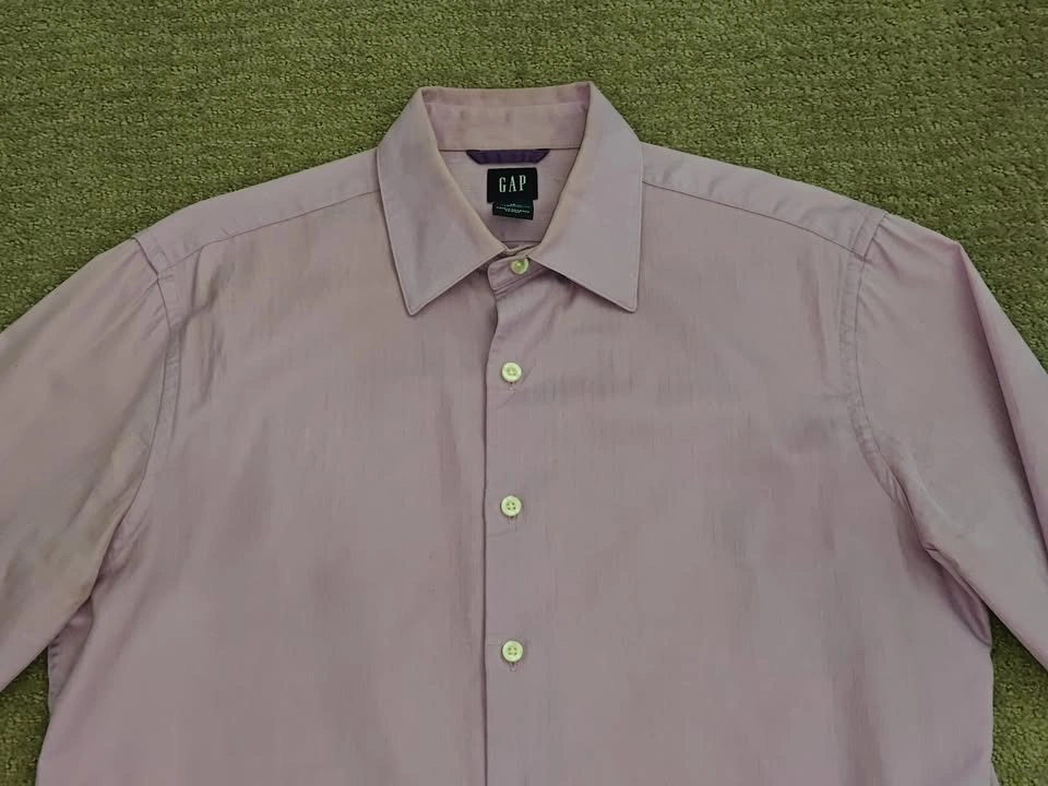 Men's Gap Button-Up Dress Shirt - Fitted Fit - Medium - photo 2