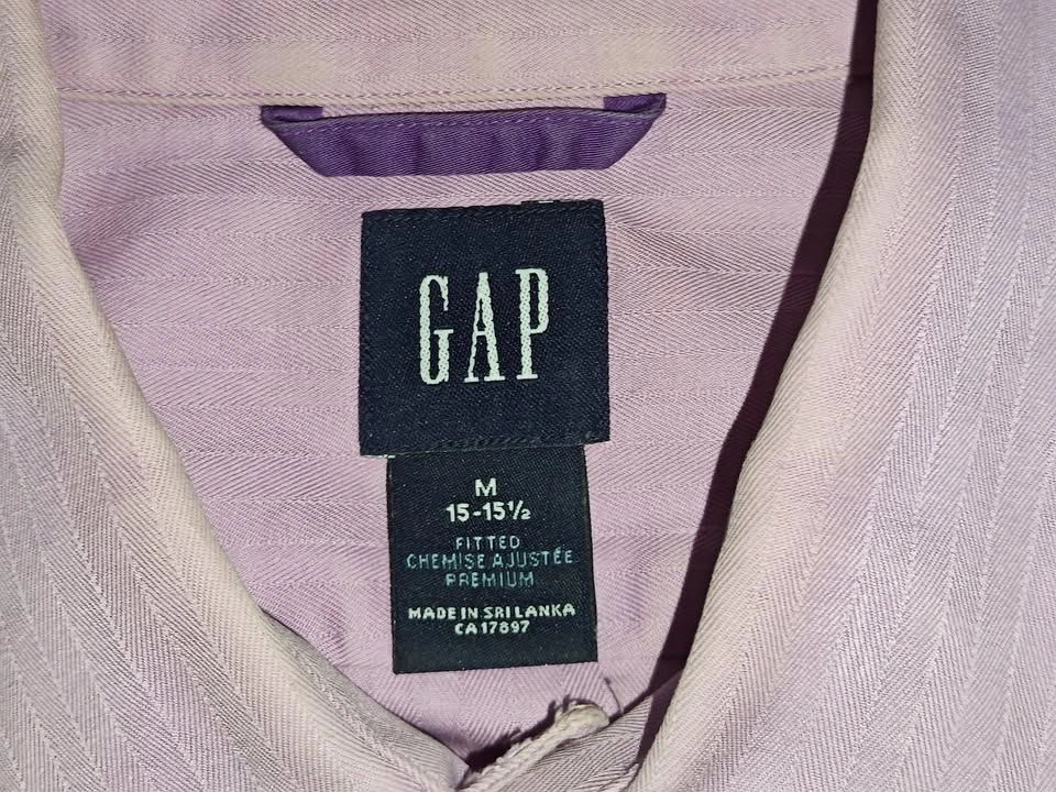 Men's Gap Button-Up Dress Shirt - Fitted Fit - Medium - photo 5