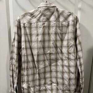 Calvin Klein Jeans Shirt Mens Size Large White Check - photo 5