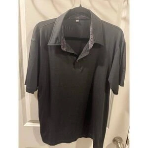 Mercedes-Benz Polo Shirt Men's M Black Collared Short Sleeve