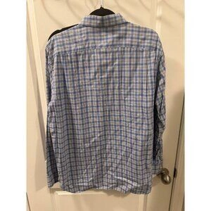 Michael Kors Button-Down Shirt Men's Medium Blue Plaid - photo 4