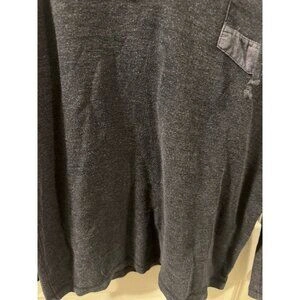 Trends & Colors Hooded Henley Men's Medium Gray Pullover - photo 2