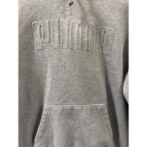 PUMA Men's Medium Gray Embossed Logo Hoodie - photo 3