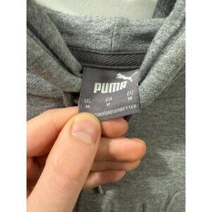 PUMA Men's Medium Gray Embossed Logo Hoodie - photo 5