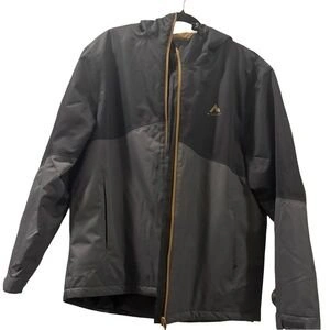 Mckinley Jacket Mens Size Large Black/Grey Double-Sided Hooded