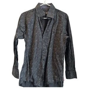 English Laundry Shirt Mens Size 32/33 Black Long Sleeve