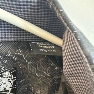 English Laundry Shirt Mens Size 32/33 Black Long Sleeve - photo 4