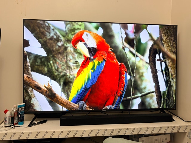 Philips 55” 4k UHD Tv and Tv table