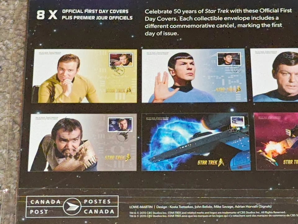 2016 Star Trek 50th Anniversary First Day Cover Collection - photo 5