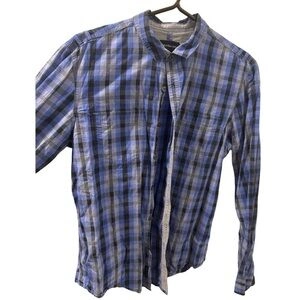 Calvin Klein Men’s Dress Shirt - Blue Plaid - Size M