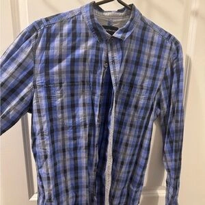 Calvin Klein Men’s Dress Shirt - Blue Plaid - Size M - photo 3