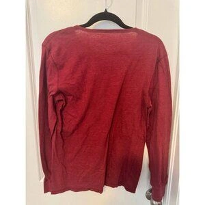 Lucky Brand Tee Shirt Mens Medium Red Long Sleeve Crew Neck - photo 4