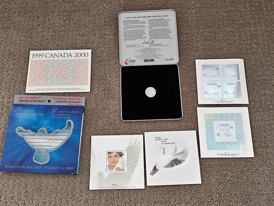 Canada Post Millennium Stamp / Coin Keepsake Set