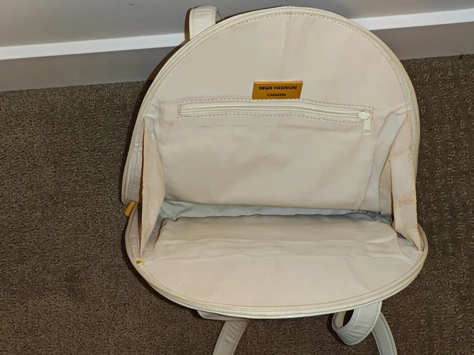 Women High Fashion Canada White Leather Shoulder Bag Purse - photo 5