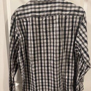 Kenneth Cole Reaction Slim Fit Shirt Mens Black/White Check - photo 3