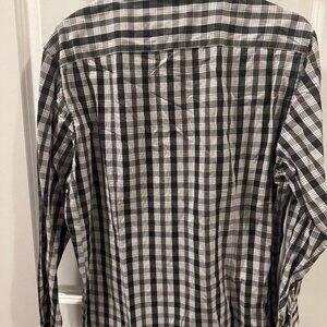 Kenneth Cole Reaction Slim Fit Shirt Mens Black/White Check - photo 4