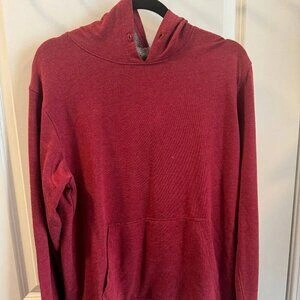 FWD Hoodie Mens Medium Burgundy Long Sleeve Hooded Pullover - photo 2