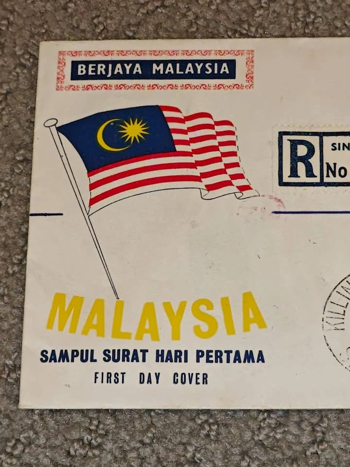 FDC Vintage 1963 Malaysia Day First Day Cover – Postmark - photo 4