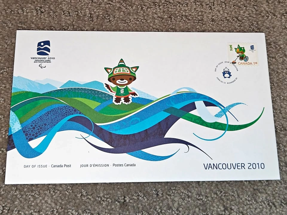 First Day Covers FDC - Vancouver 2010 Paralympic Olympics Sumi