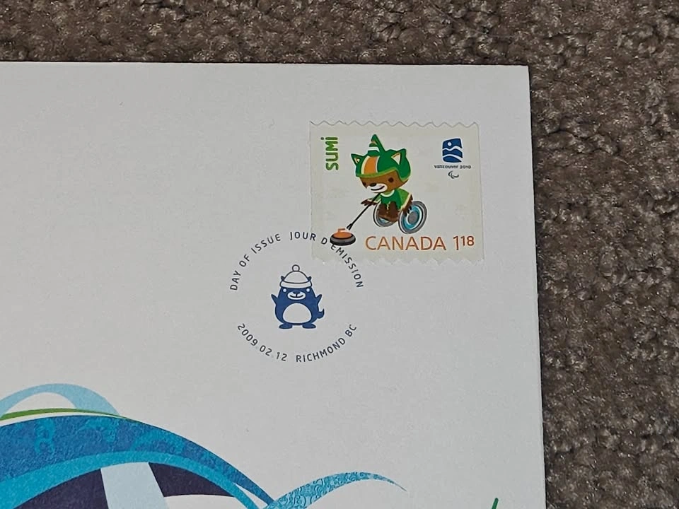 First Day Covers FDC - Vancouver 2010 Paralympic Olympics Sumi - photo 2