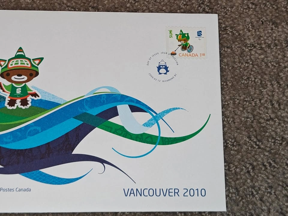First Day Covers FDC - Vancouver 2010 Paralympic Olympics Sumi - photo 3