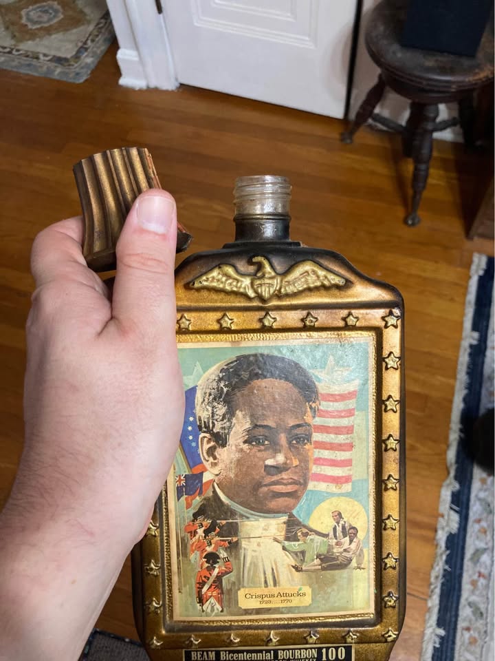 Vintage Jim Beam Bicentennial Crispus Attucks Decanter Jeff - photo 3