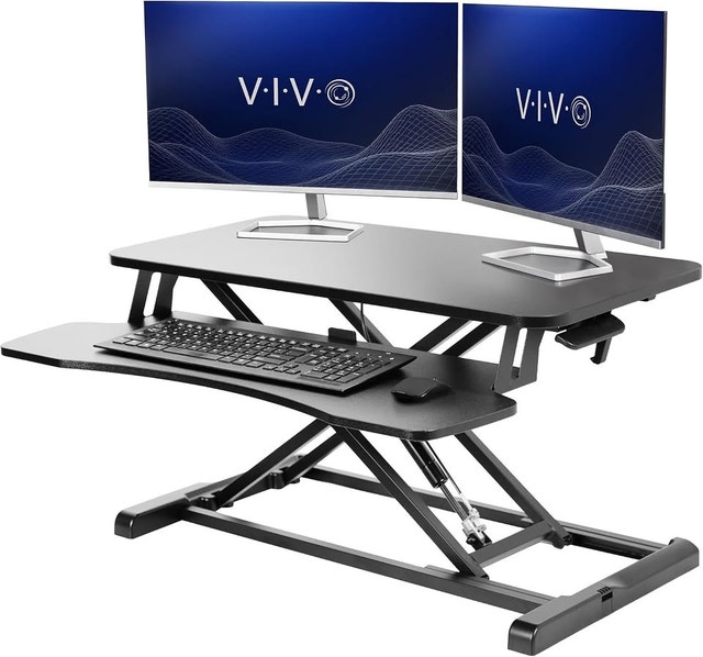 Standing Desk Converter 32" - Height Adjustable Sit-Stand Riser - photo 4