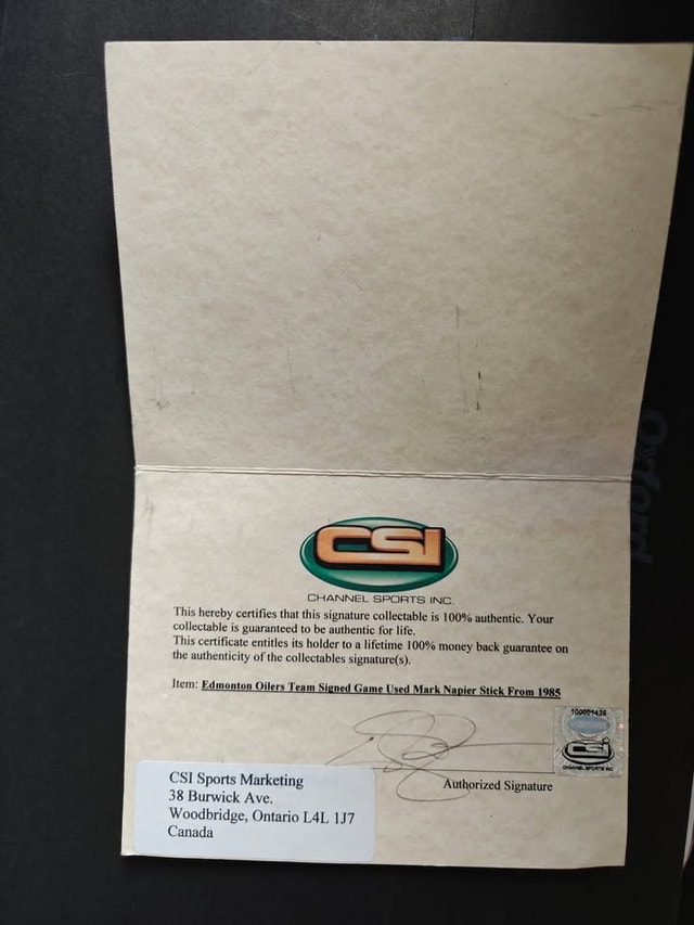 Edmonton Oilers Team Signed Stick - photo 2