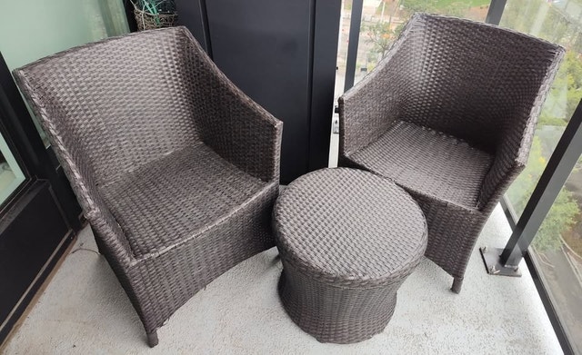 3-Piece Wicker Patio Set