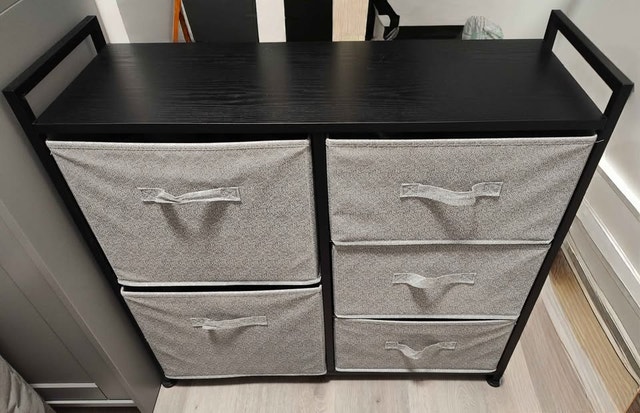 5 Drawer Fabric Storage Organizer Unit