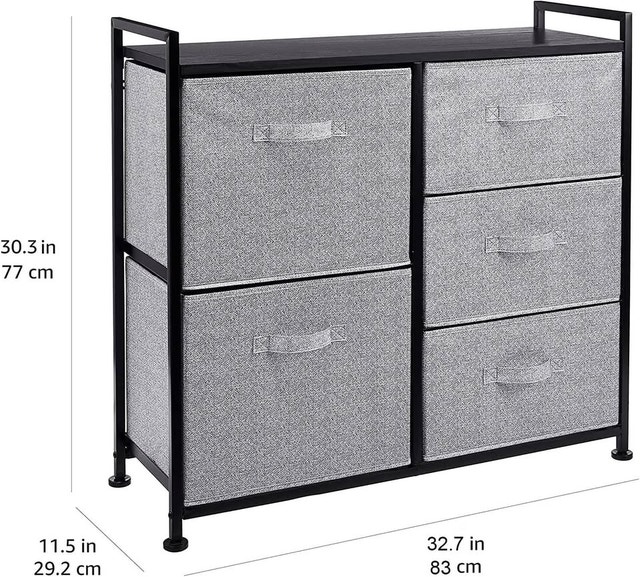 5 Drawer Fabric Storage Organizer Unit - photo 2