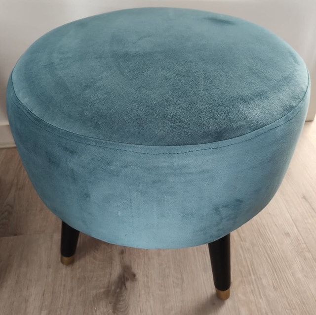 Velvet Ottoman