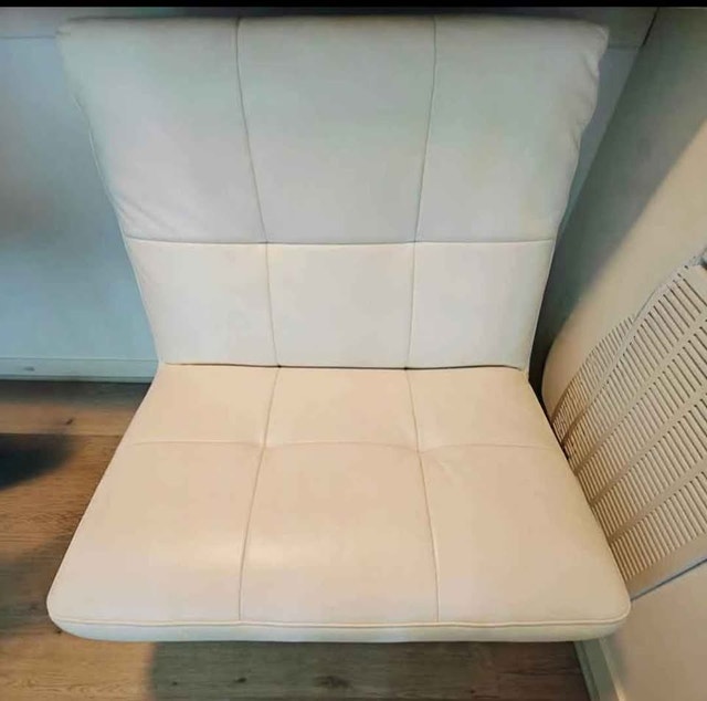 Low-Profile Genuine Leather Sofa