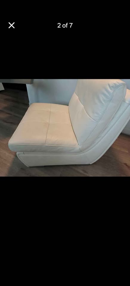 Low-Profile Genuine Leather Sofa - photo 3