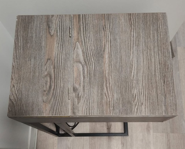 Flip Top End Table with Charging Station - photo 2