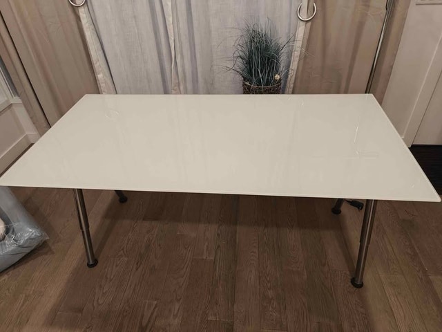 IKEA Galant Glass Desk