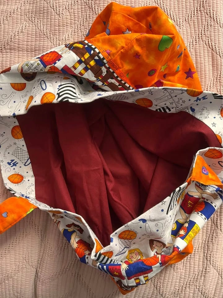 Unique Basketball Themed Large Tote Bag - photo 3