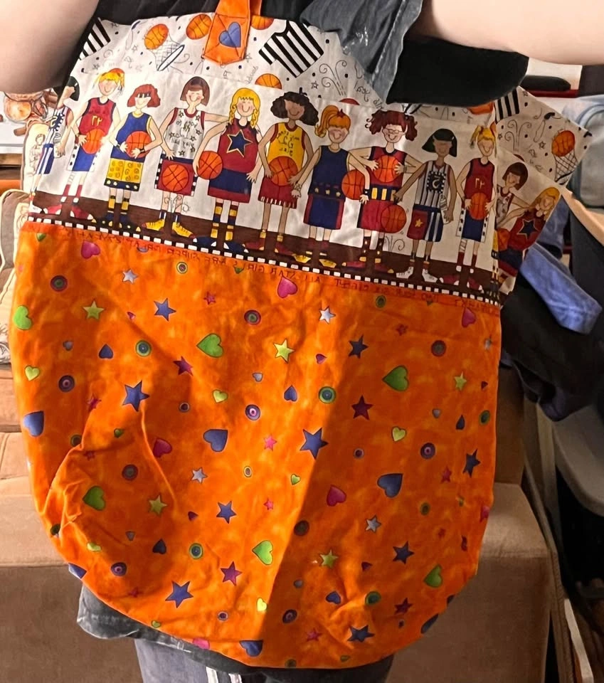 Unique Basketball Themed Large Tote Bag - photo 4